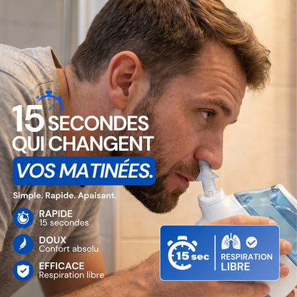 Respure Flow — Irrigateur nasal à double action rinçage + aspiration