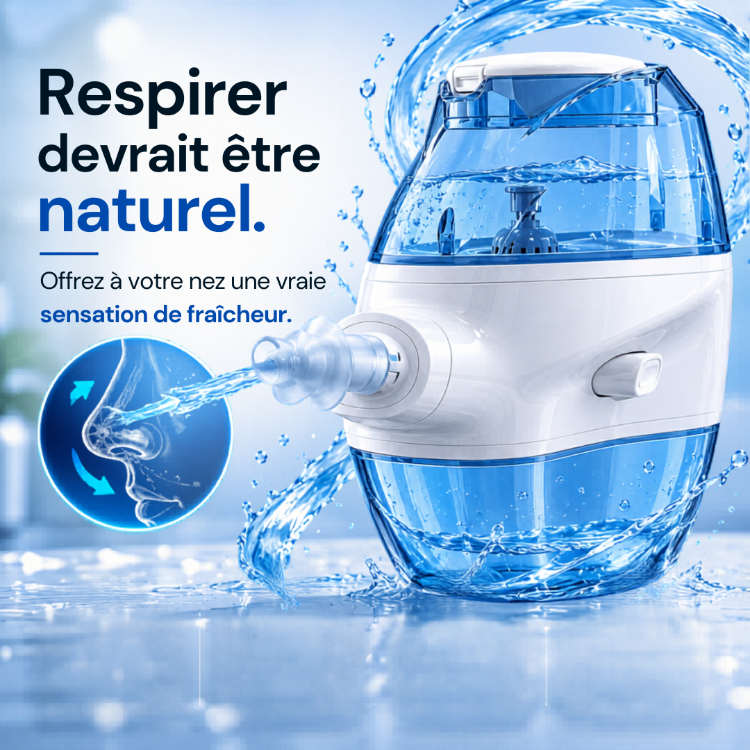 Respure Flow — Irrigateur nasal à double action rinçage + aspiration